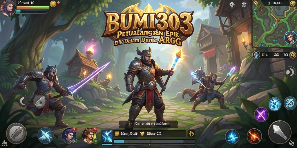 Gameplay seru dalam BUMI303 yang penuh aksi ARPG.