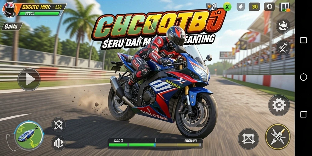 Tampilan seru balapan motor di CUCUTOTO.
