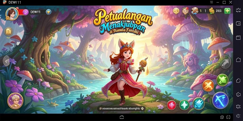 Tangkapan layar DEWI11 menampilkan petualangan epik yang penuh tantangan.
