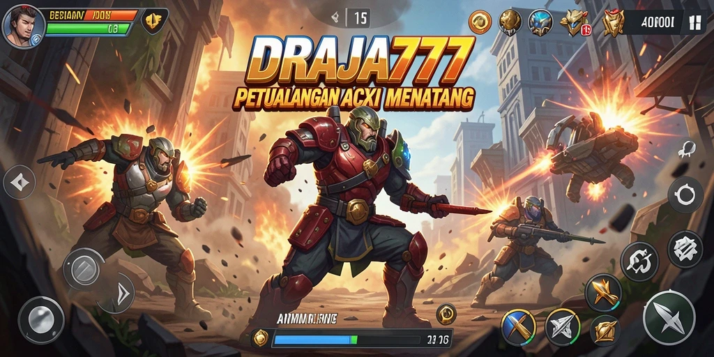 Tampilan aksi memukau dalam gameplay DRAJA777.