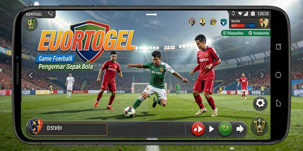 Tampilan gameplay seru di EUROTOGEL dengan aksi sepak bola yang mendebarkan.