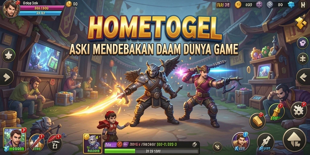 Tampilan aksi mendebarkan dalam gameplay HOMETOGEL.