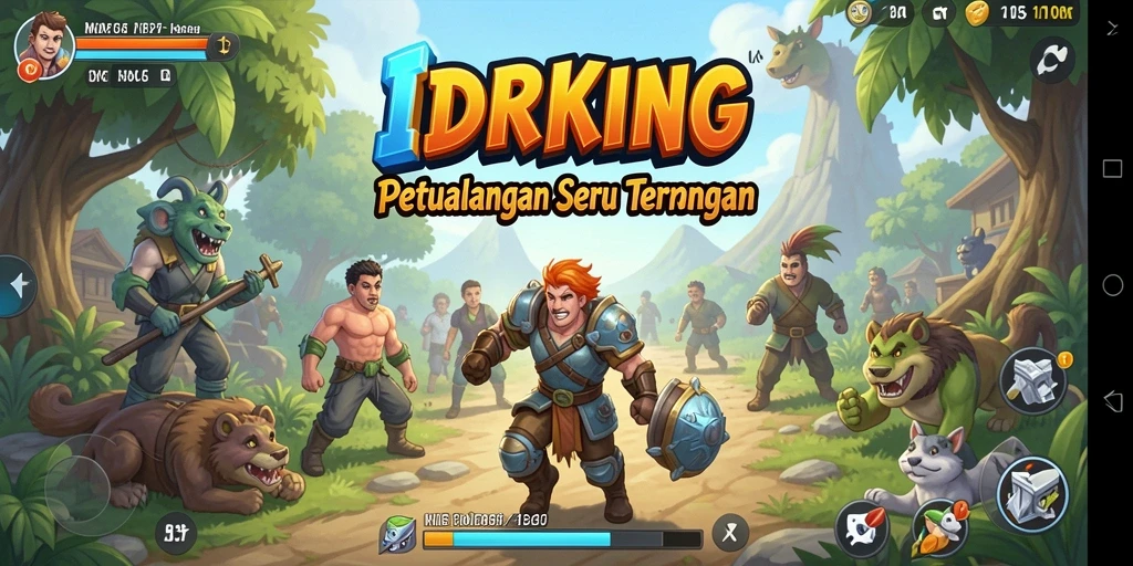 Tampilan gameplay seru dari IDRKING saat menghadapi petualangan menegangkan.