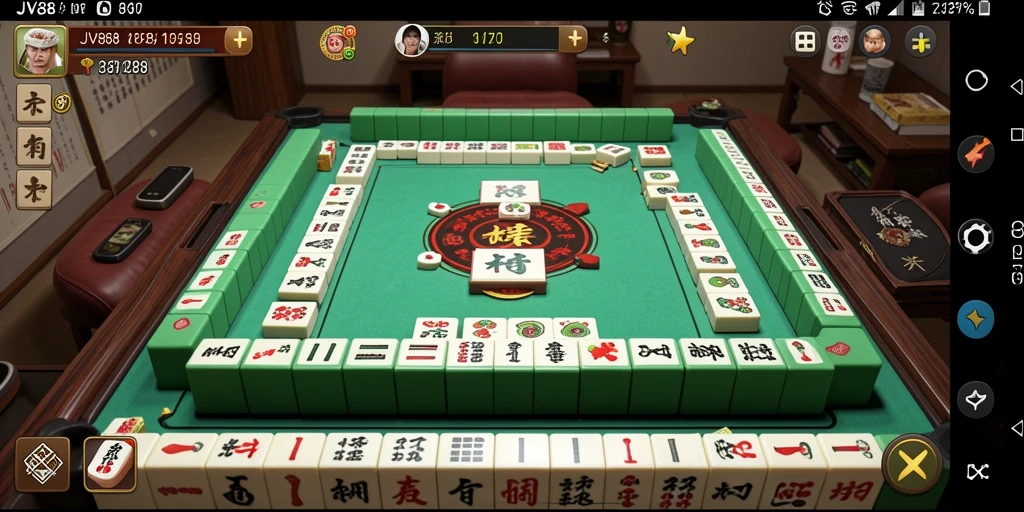Tampilan gameplay JV88 yang menarik dan imersif dalam Mahjong.