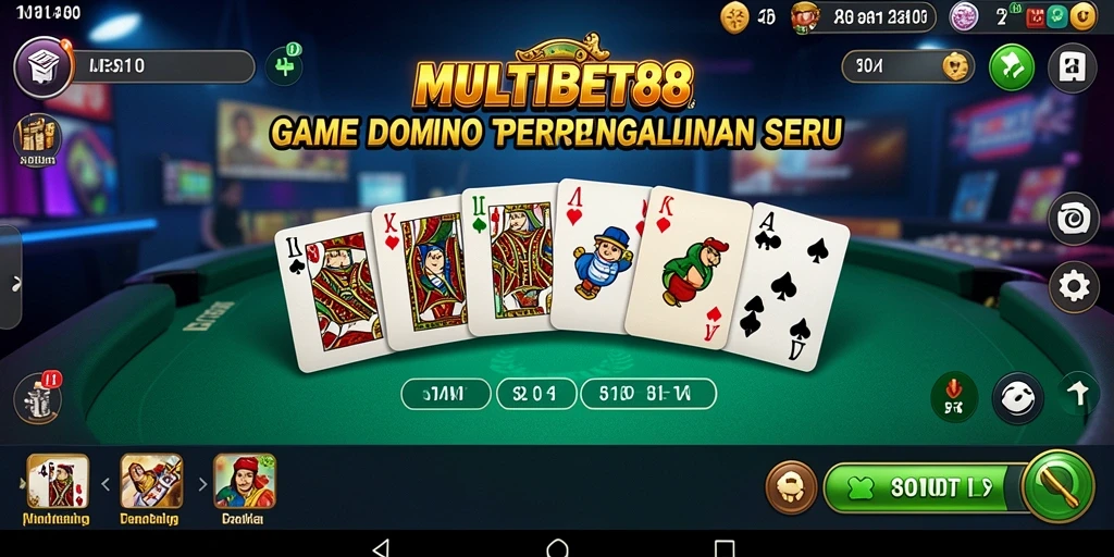 Tampilan gameplay Domino di MULTIBET88 yang mendebarkan.