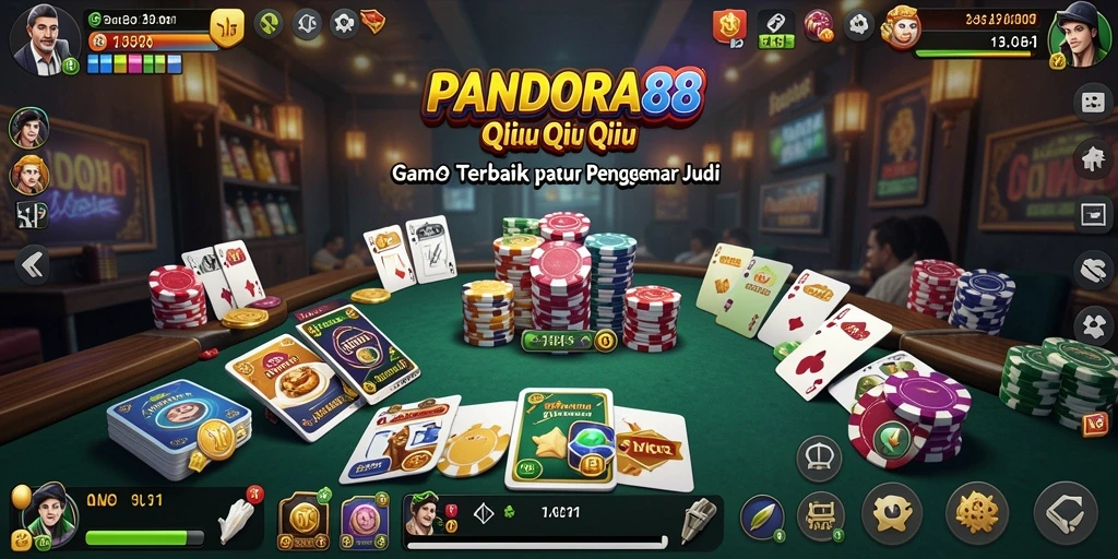 Screenshot PANDORA88 menampilkan aksi seru permainan QiuQiu.