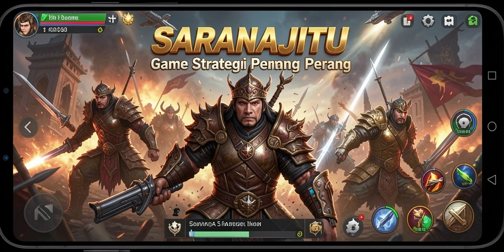 Tampilan menakjubkan dalam gameplay SLG SARANAJITU.