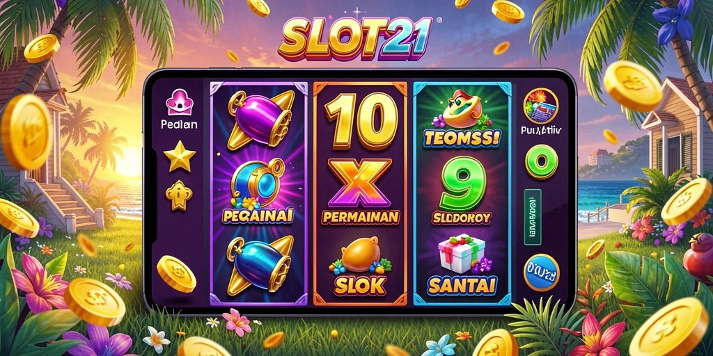 Tampilan gameplay menarik dari SLOT21 dengan berbagai tema slot.