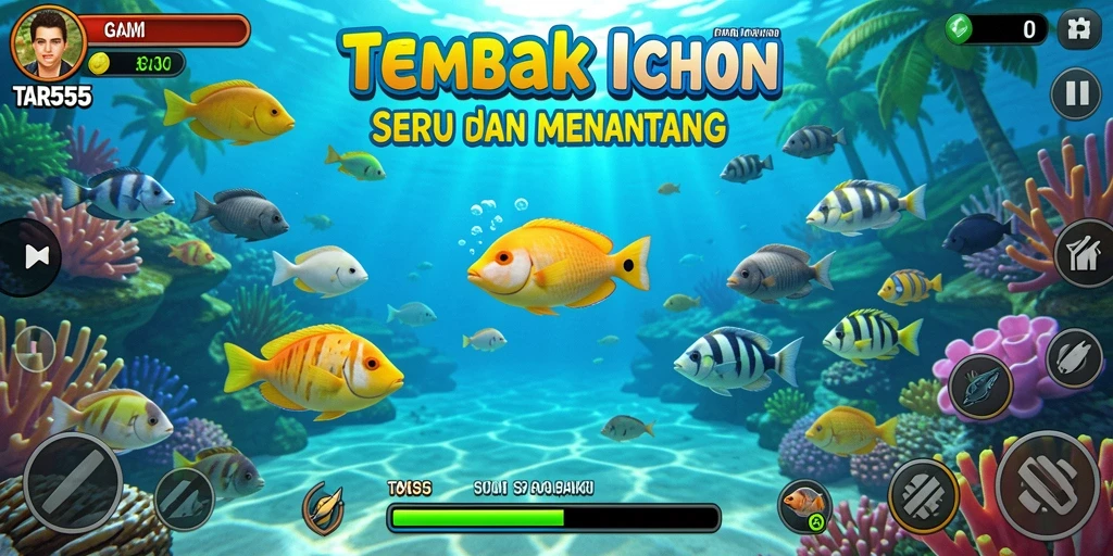 Gameplay seru Tembak Ikan di TAR555.