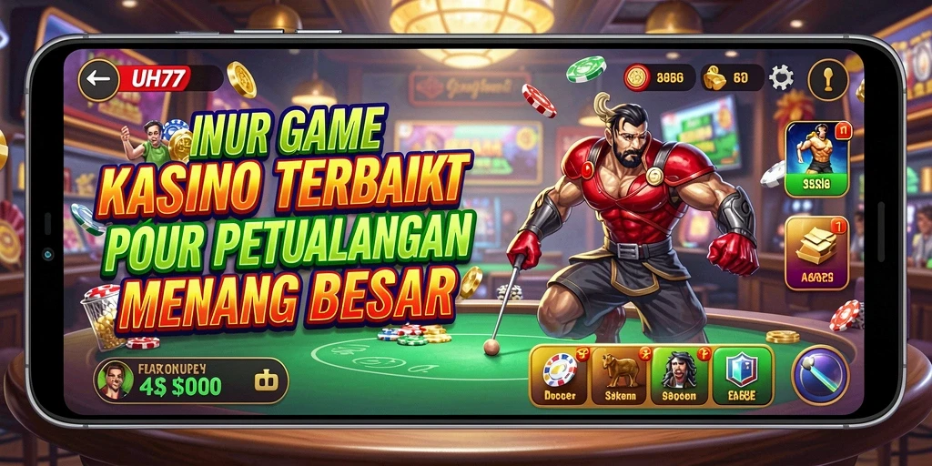 Tampilan permainan Kasino UH77 yang menarik dan interaktif.