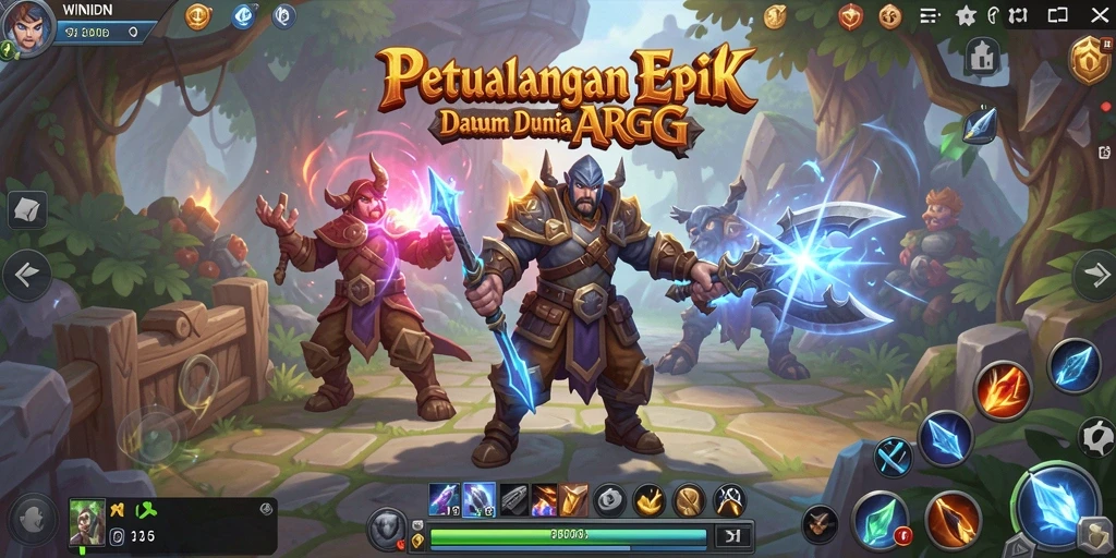 Tampilan gameplay seru dari WINIDN yang penuh aksi.